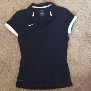 Navy Nike golf polo
